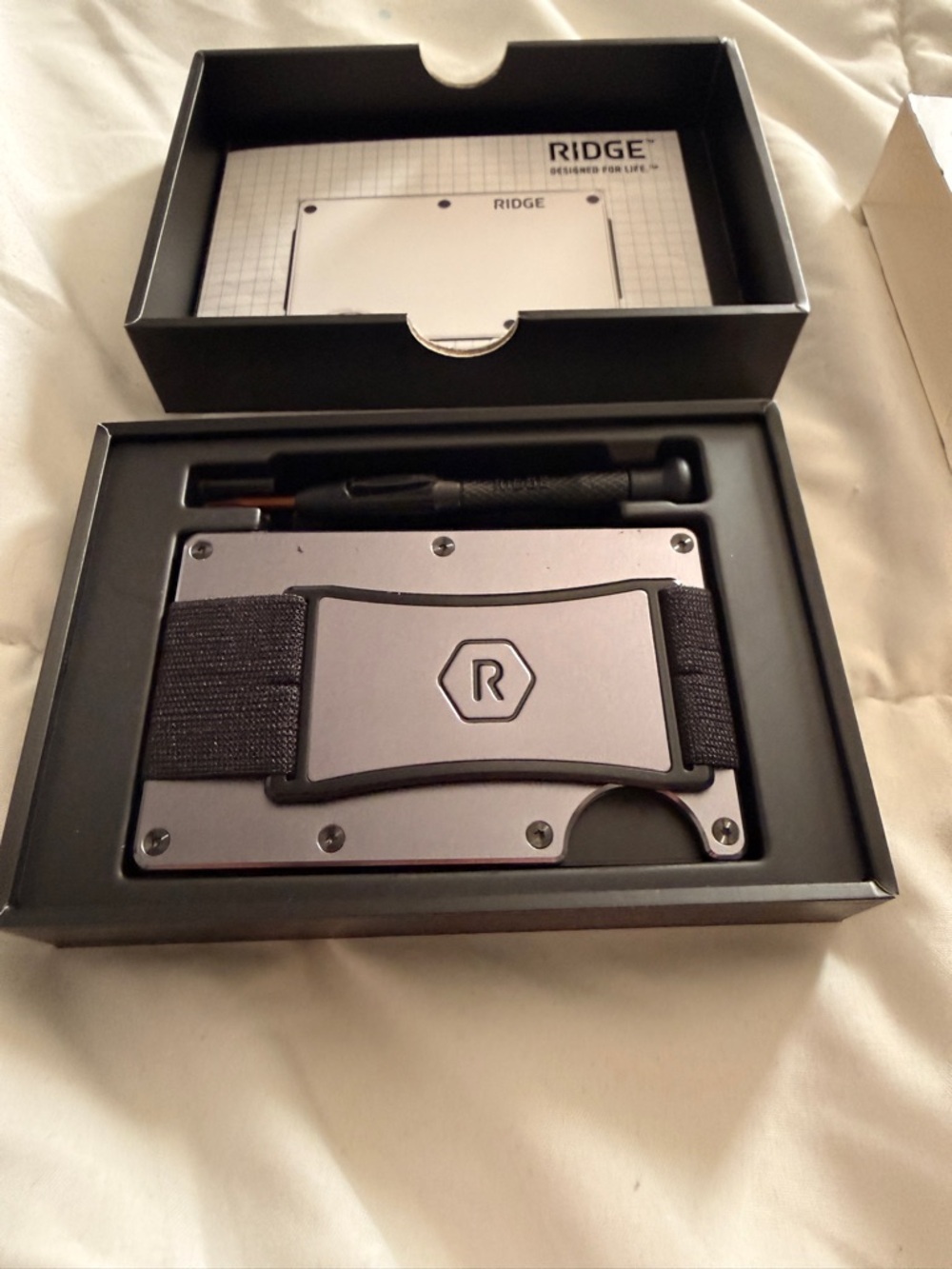 Ridge RFID Blocking Wallet, Gunmetal, NIB, NWT - Picture 3 of 6